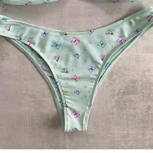 Koana Swim: Teal Butterfly Bikini Bottom